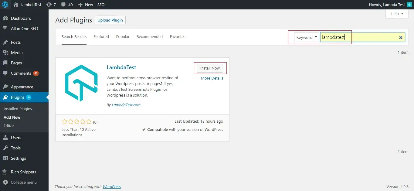installing <BrandName /> plugin
