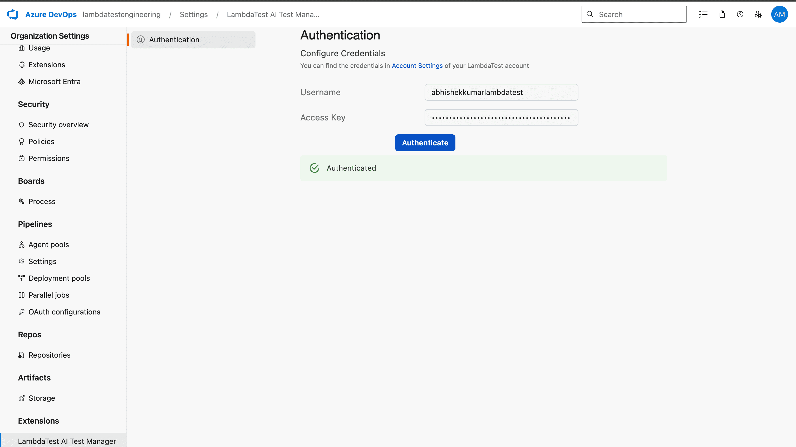 Authenticate with <BrandName /> Credentials