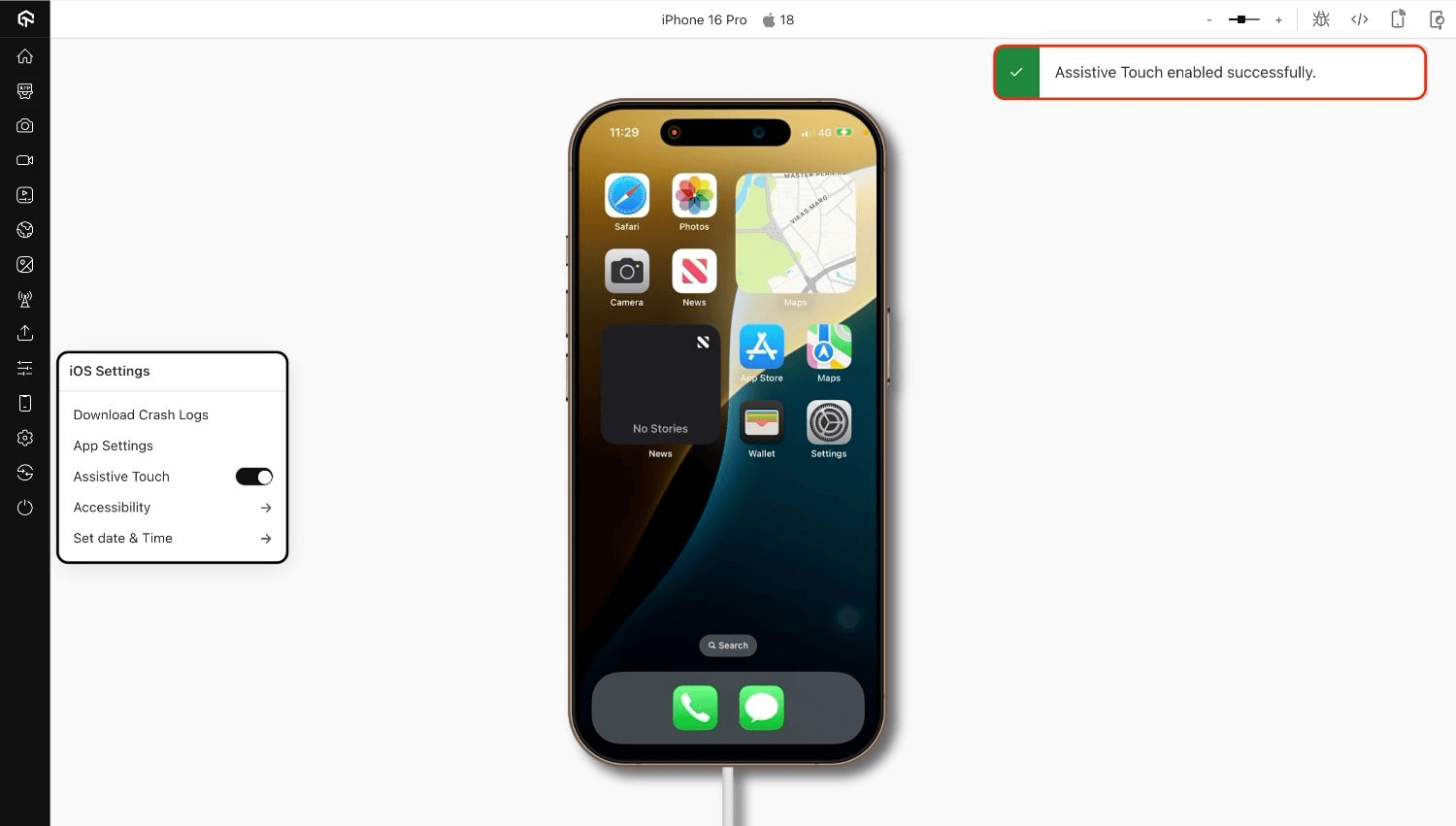 Assistive Touch Settings