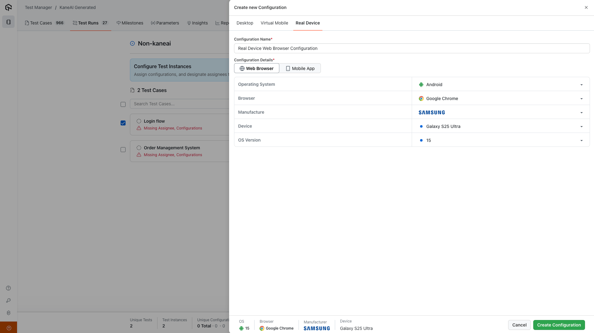 real-device-browser-configuration