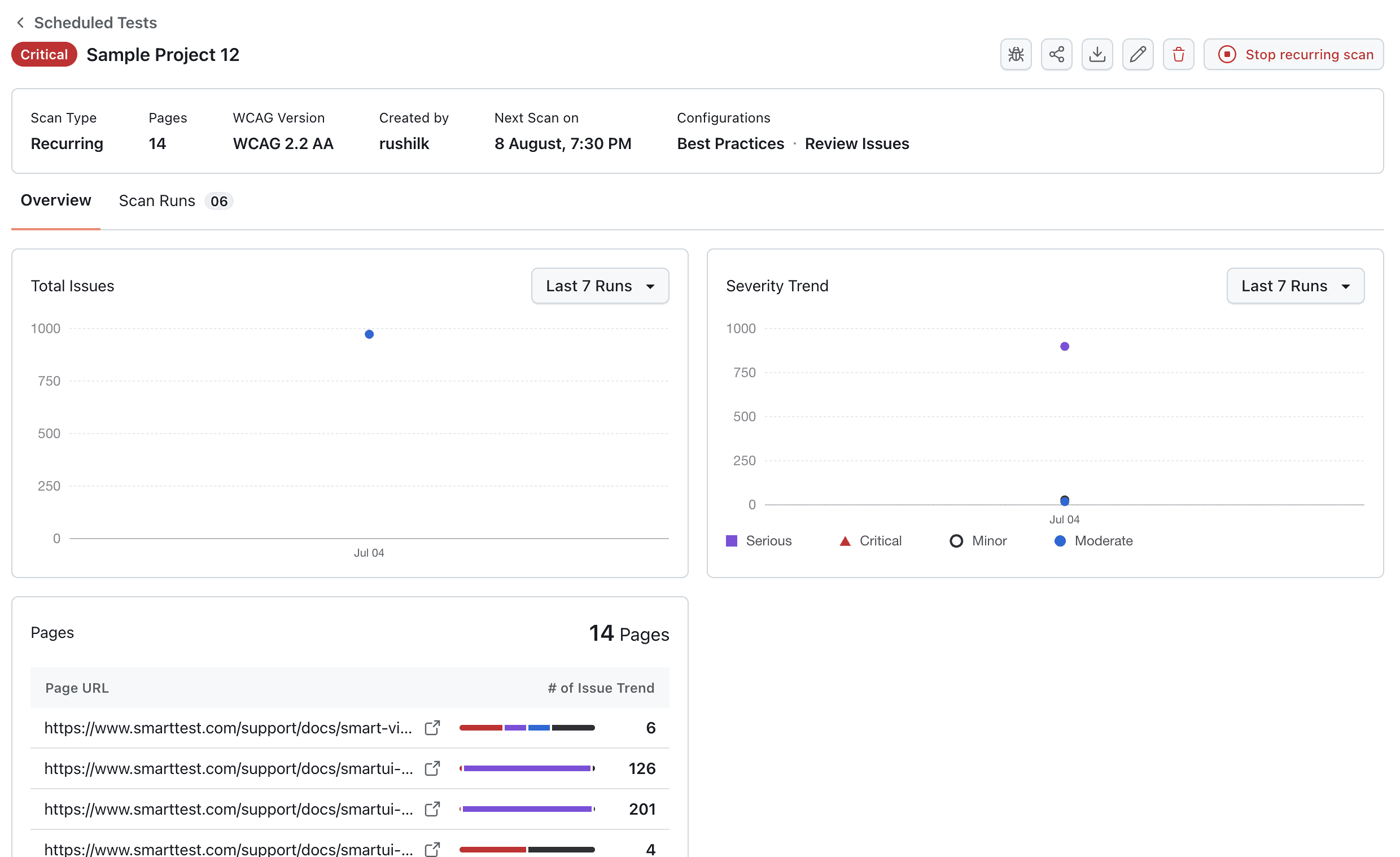 Accessibility Scan Example