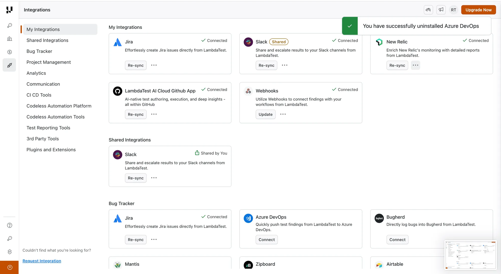 Azure DevOps uninstalled successfully