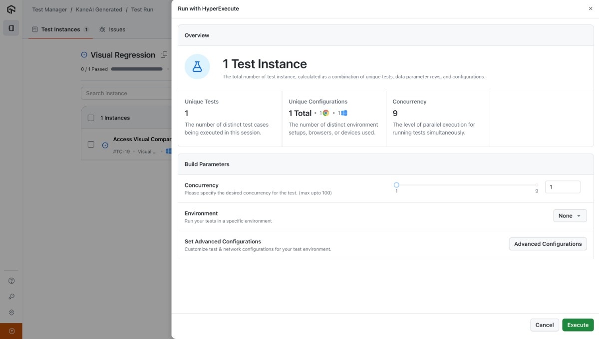 Schedule the Test Run for automation