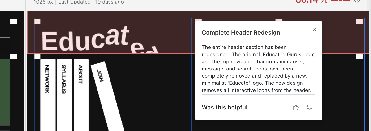 AI-Generated Summary Pop-up