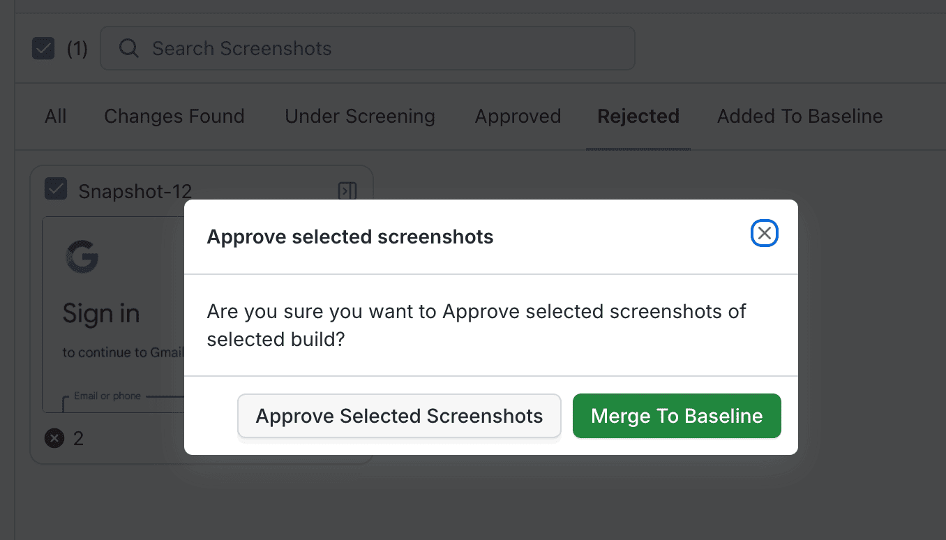 Approve bulk operation
