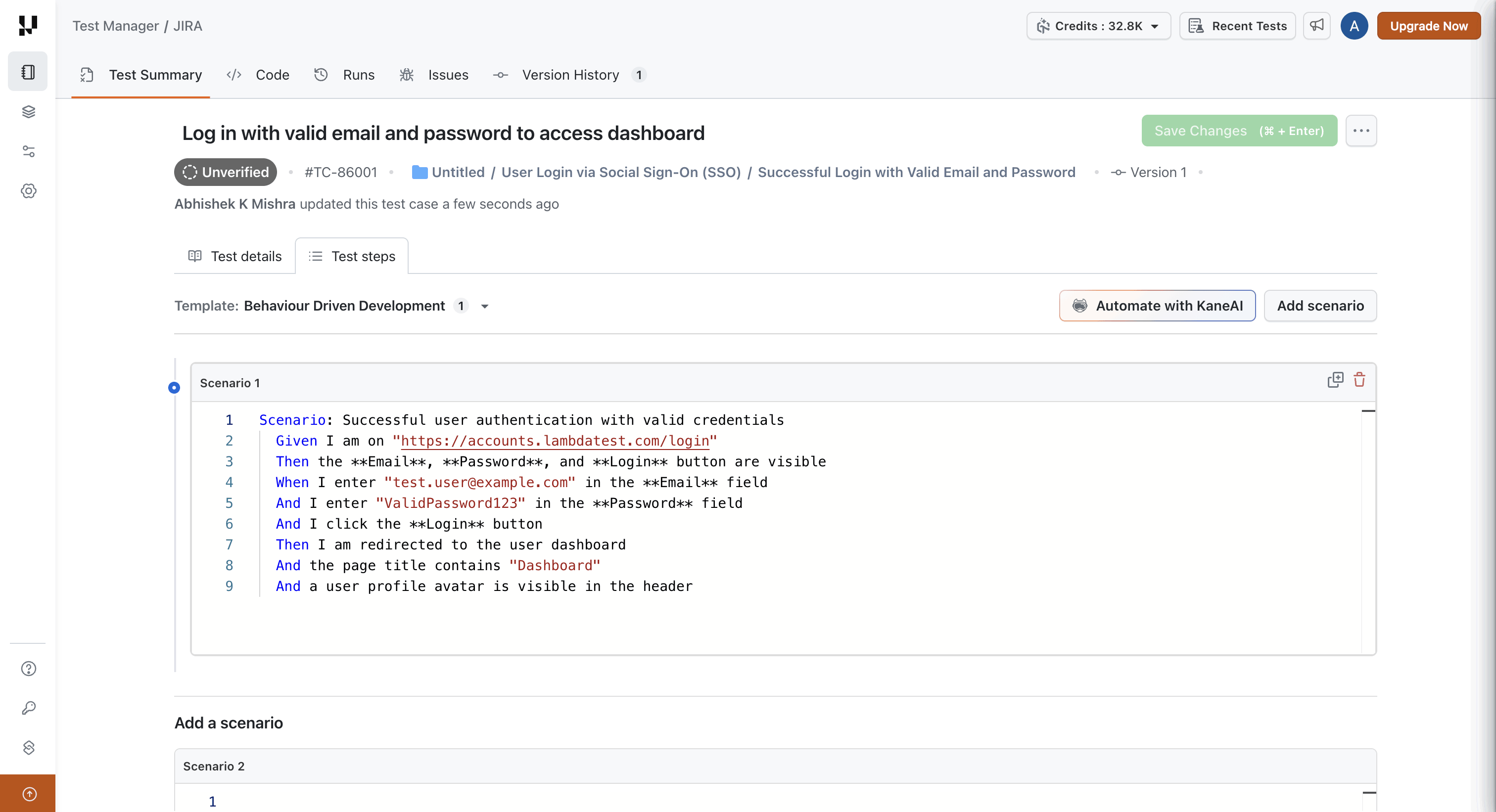 bdd-saved-test-case-test-manager