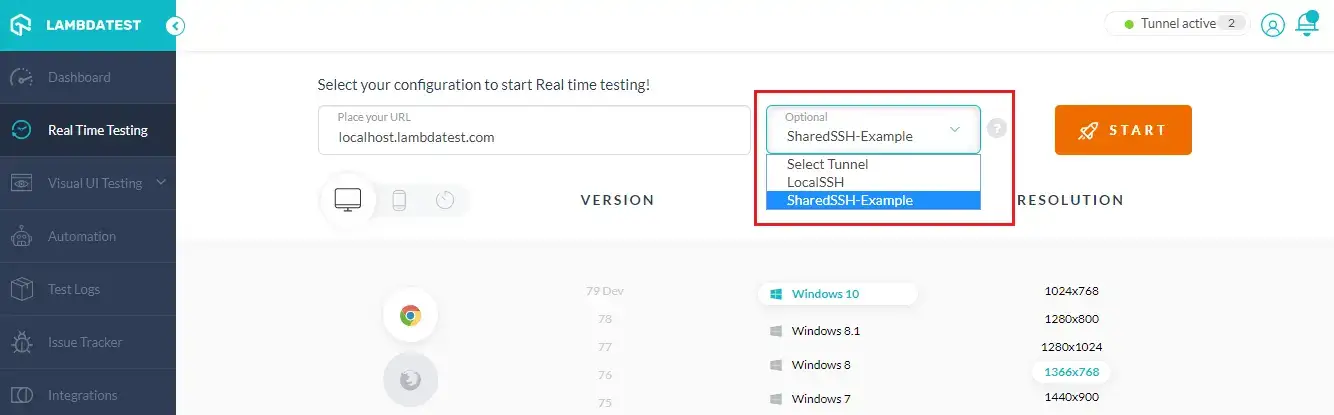 Sharing <BrandName /> Tunnel