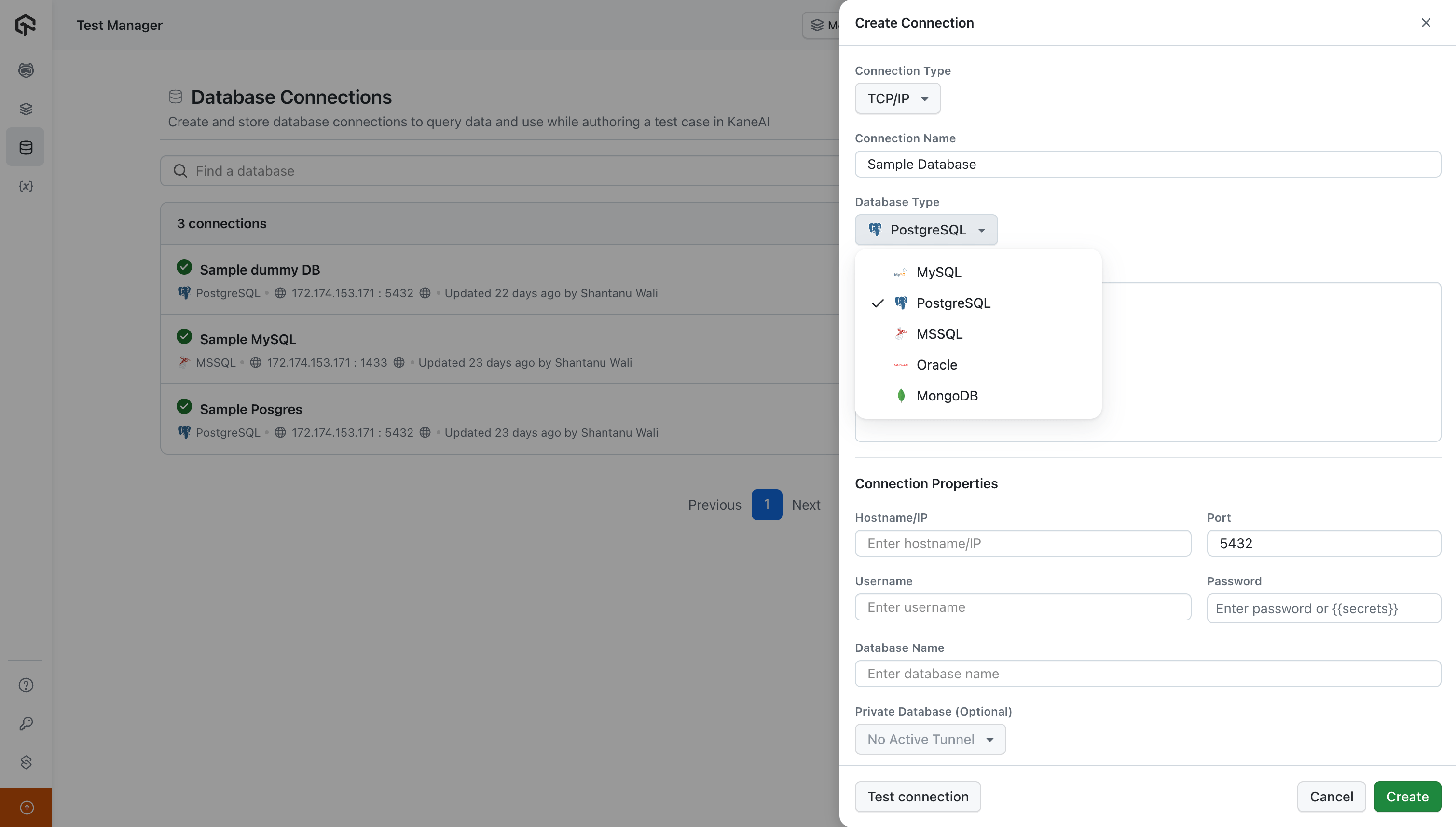 create-database-list
