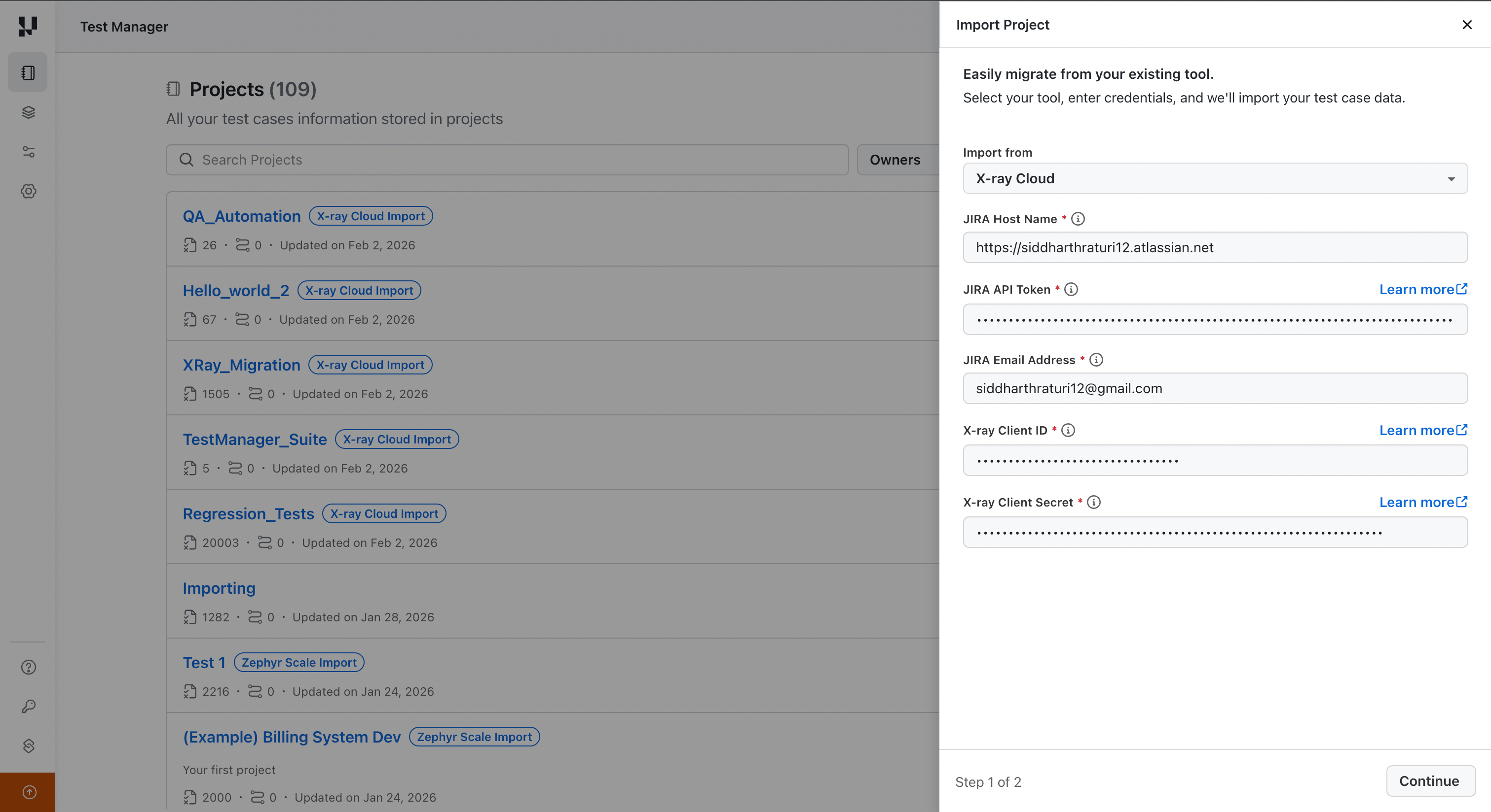 enter-xray-credentials