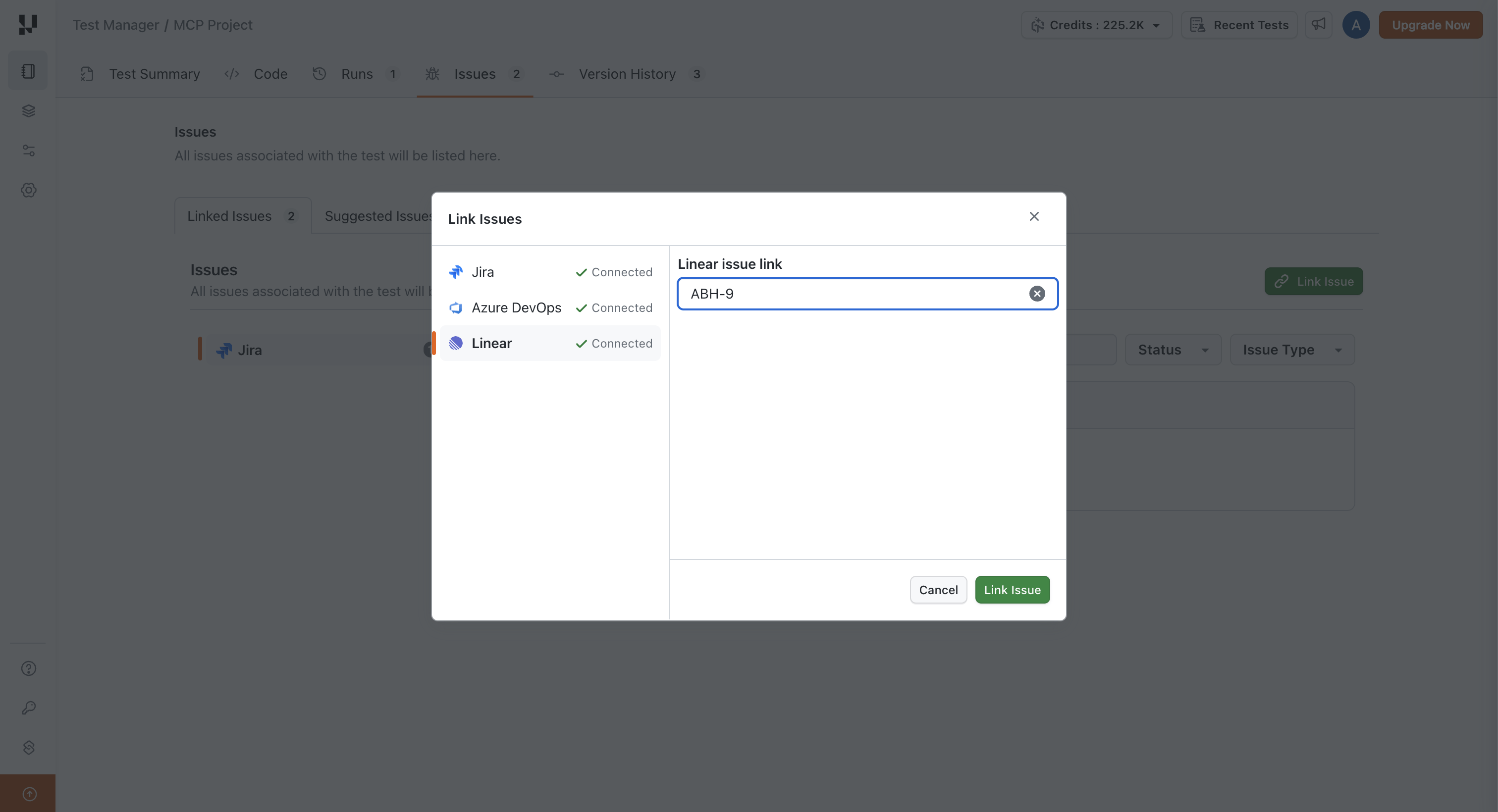 link-issues-dialog-with-linear-selected-and-issue-id-entered