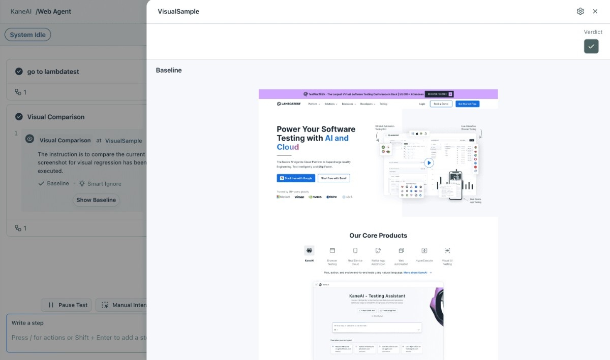Baseline screenshot created
