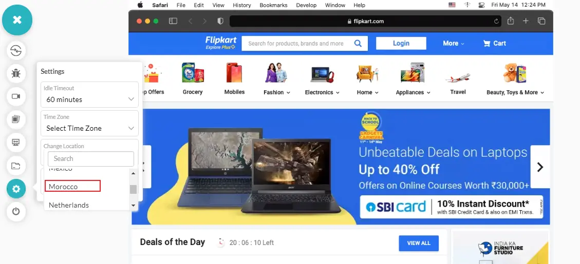 Geolocation Testing using <BrandName />