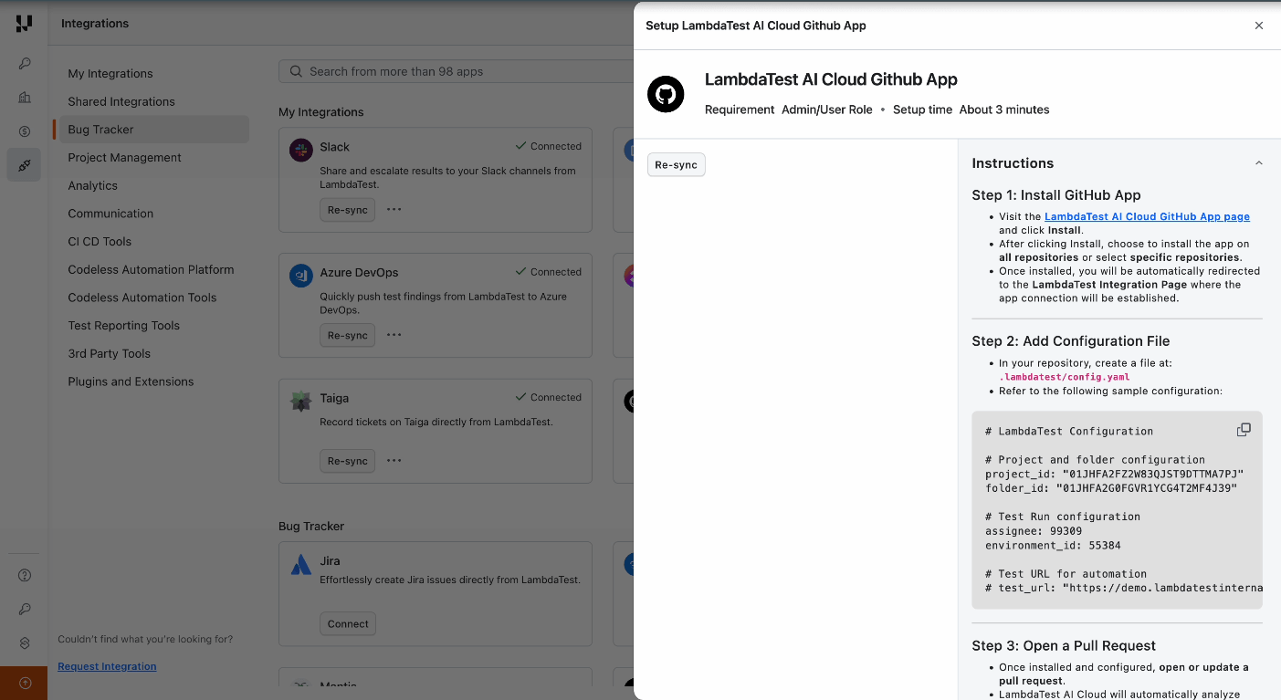 Trigger KaneAI workflow