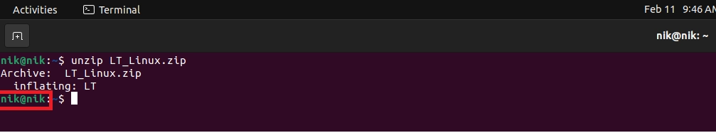 Extracting downloaded binary file
