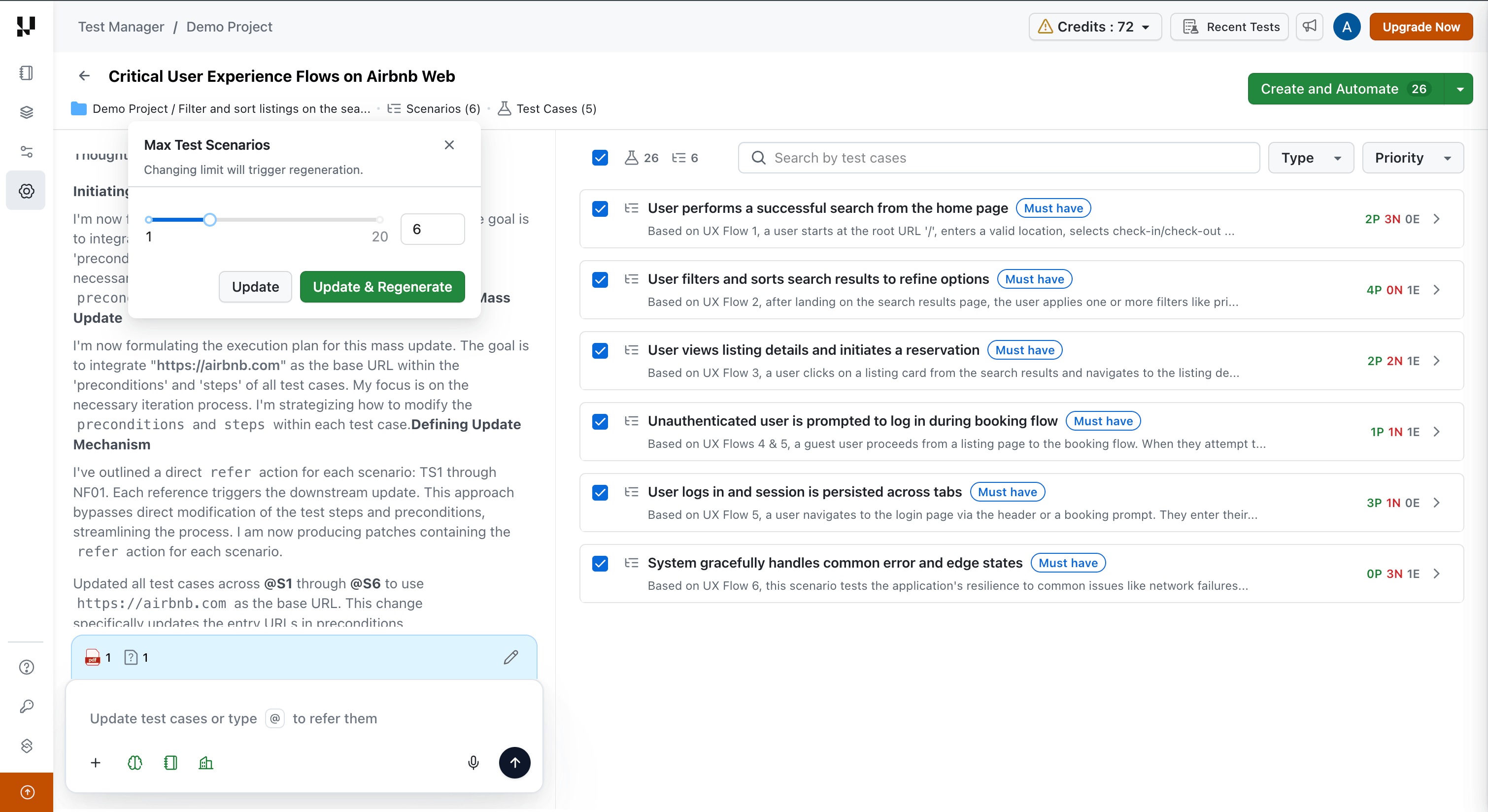 regeneration-settings
