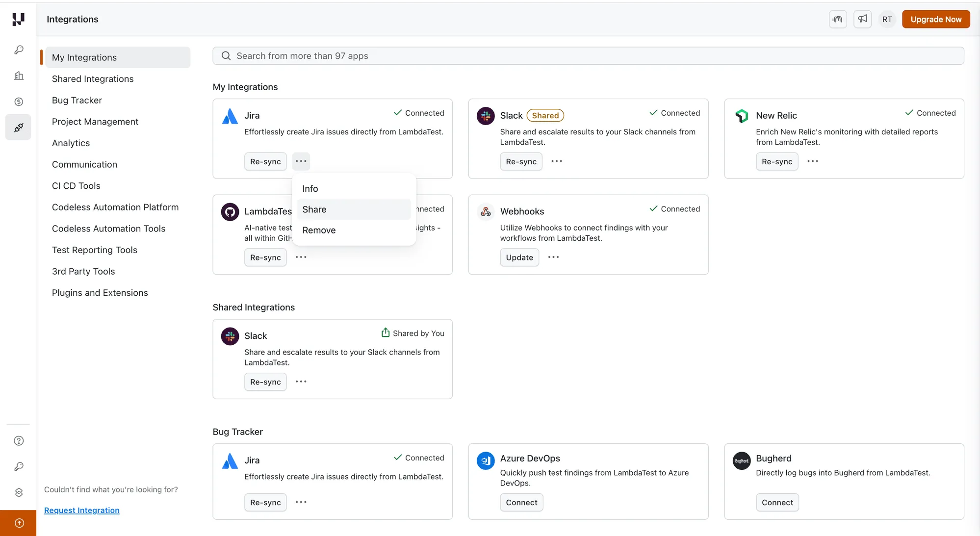 Share Jira integration