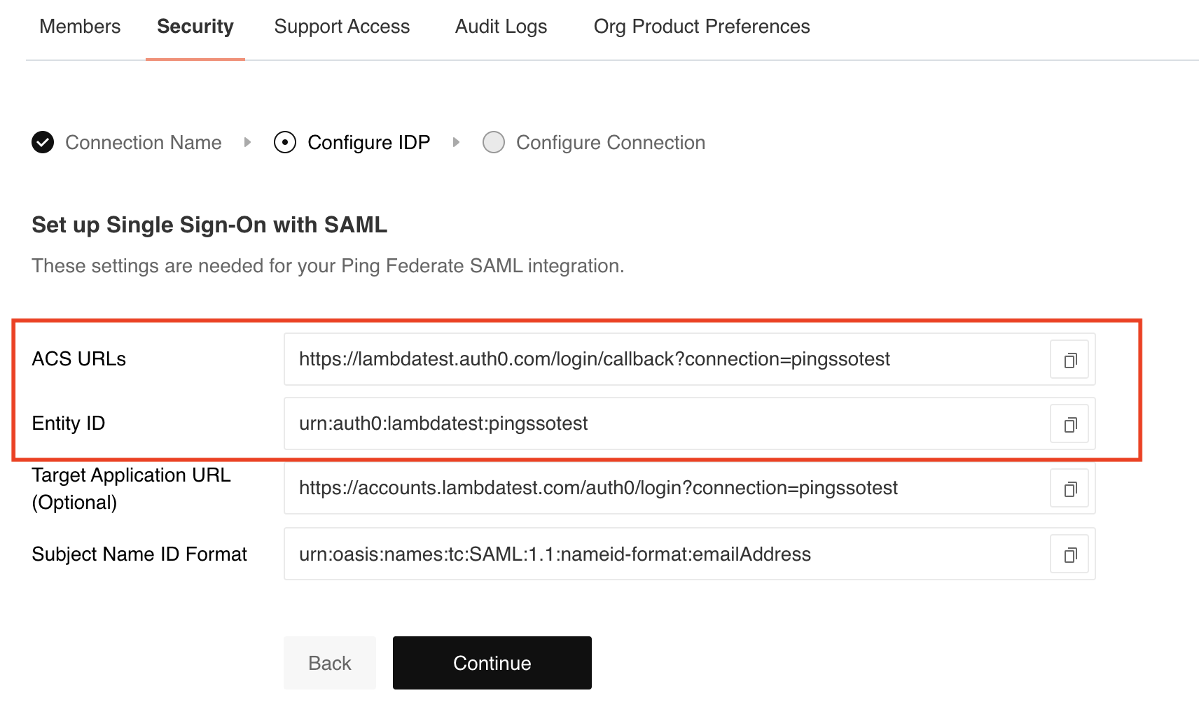 ping-integration-sso-setup
