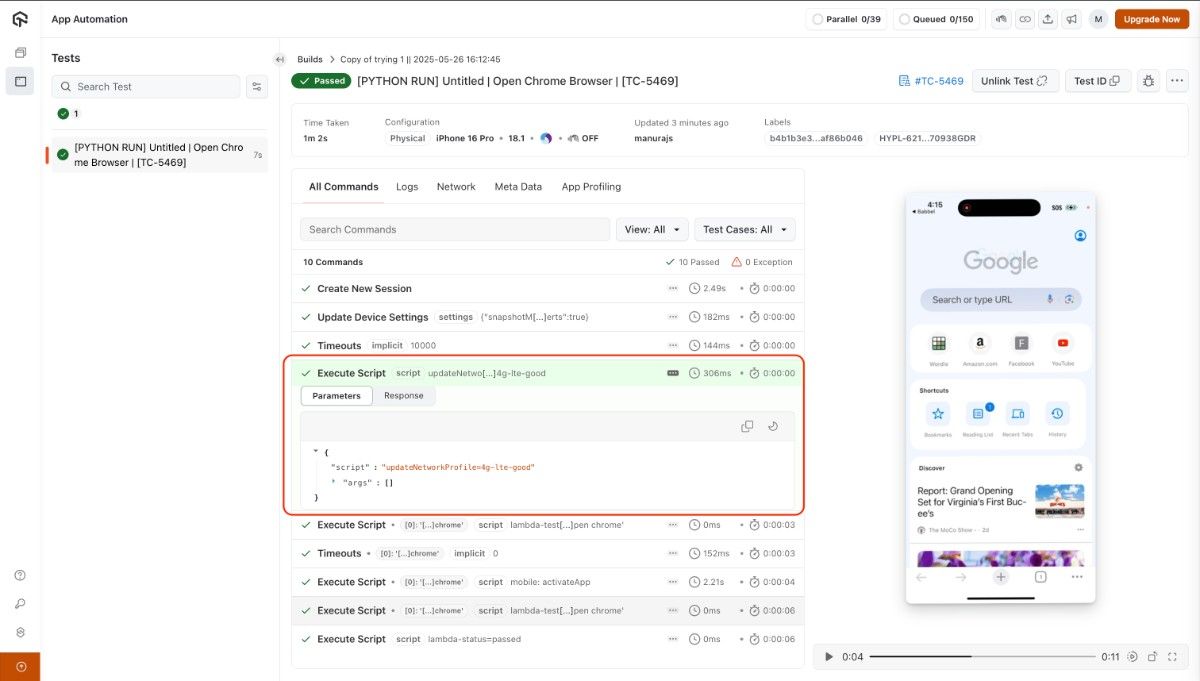 throttling-command-script