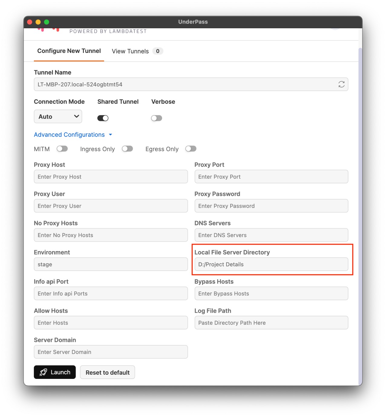 <BrandName /> Underpass