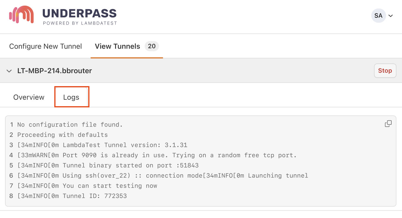 <BrandName /> Underpass